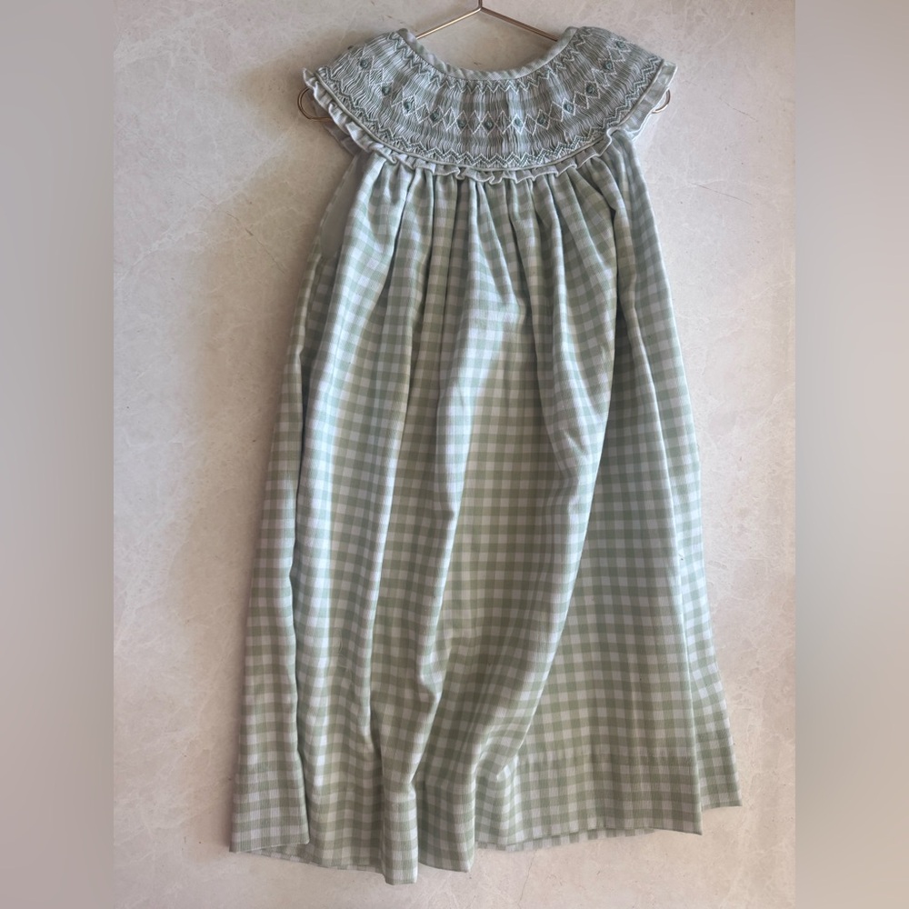Smockingbird Mint Green Smocked Dress